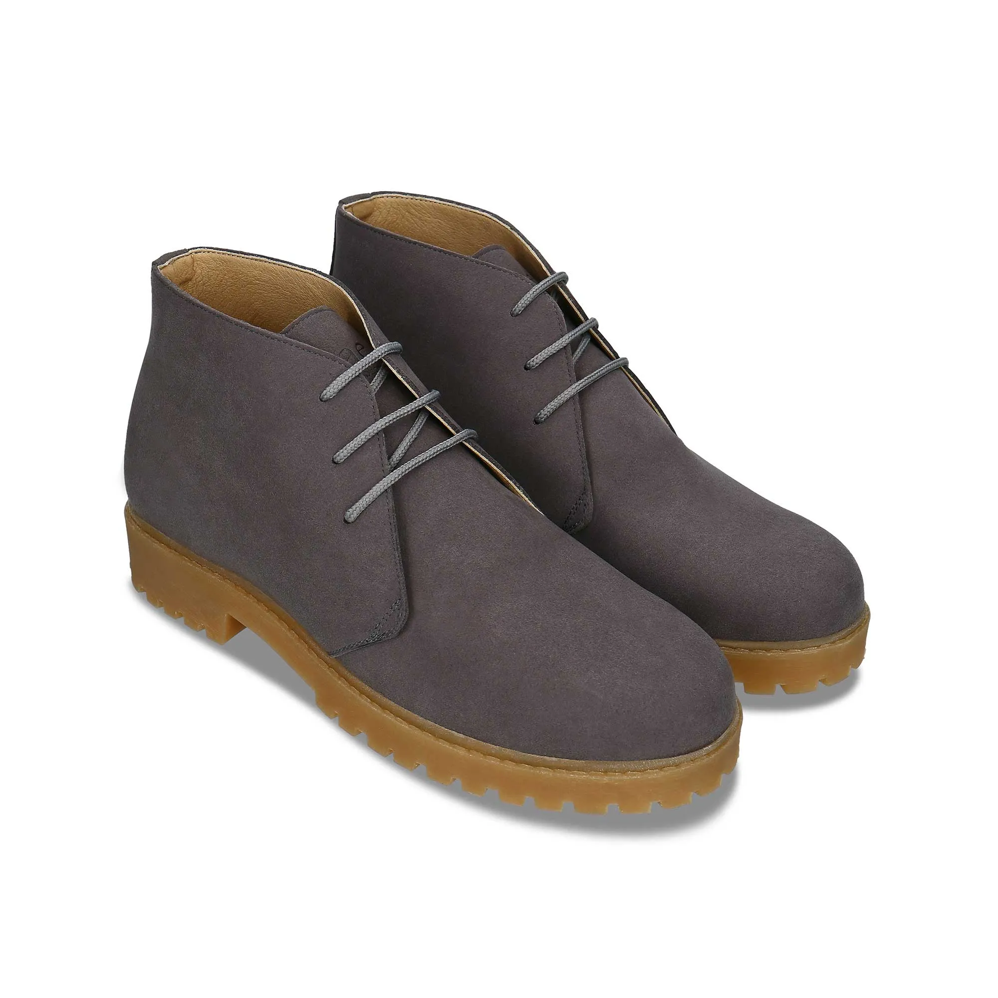 Agus Men's Desert Ankle Vegan Boots | Grey