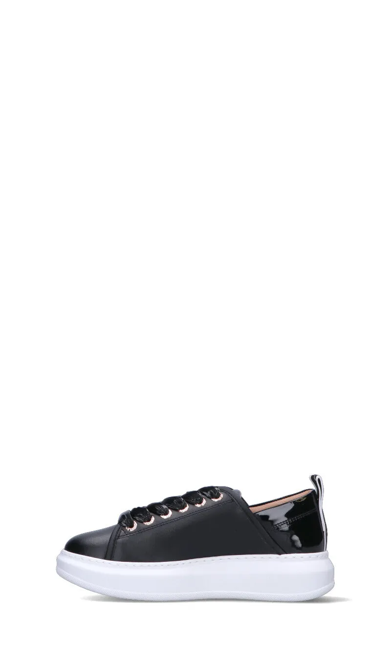 ALEXANDER SMITH Sneaker donna nera in pelle