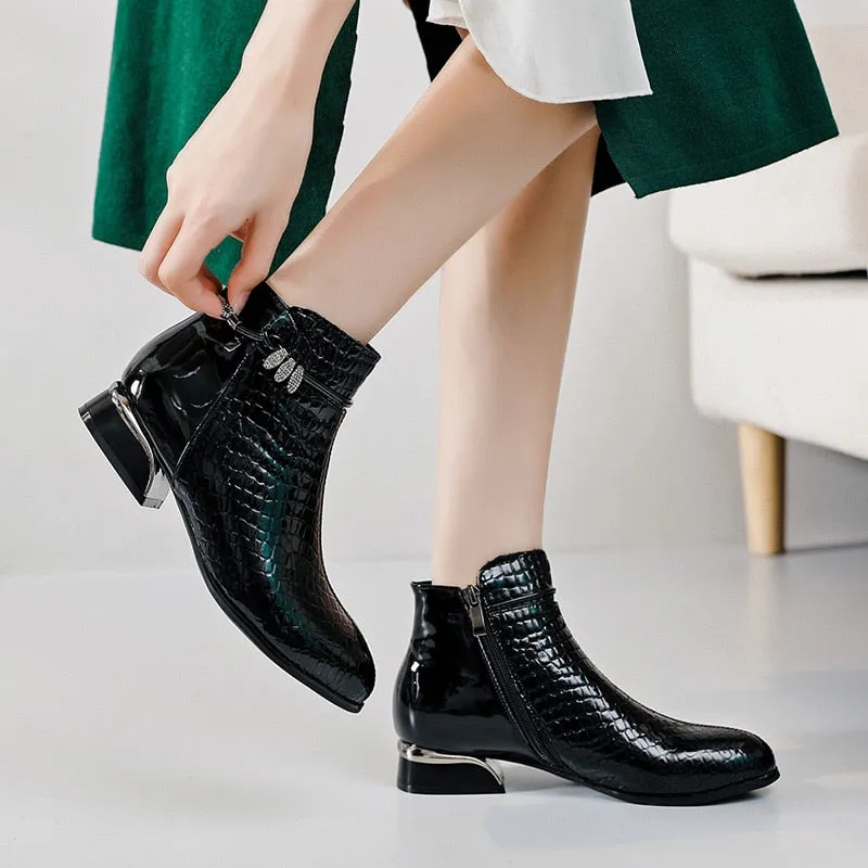 Ankle Boots Genuine Leather