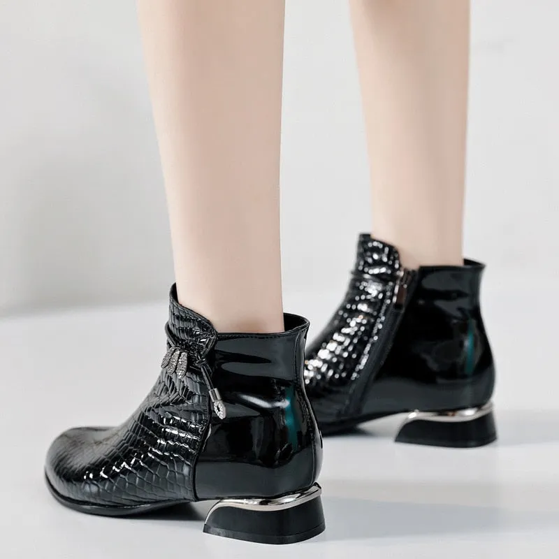 Ankle Boots Genuine Leather