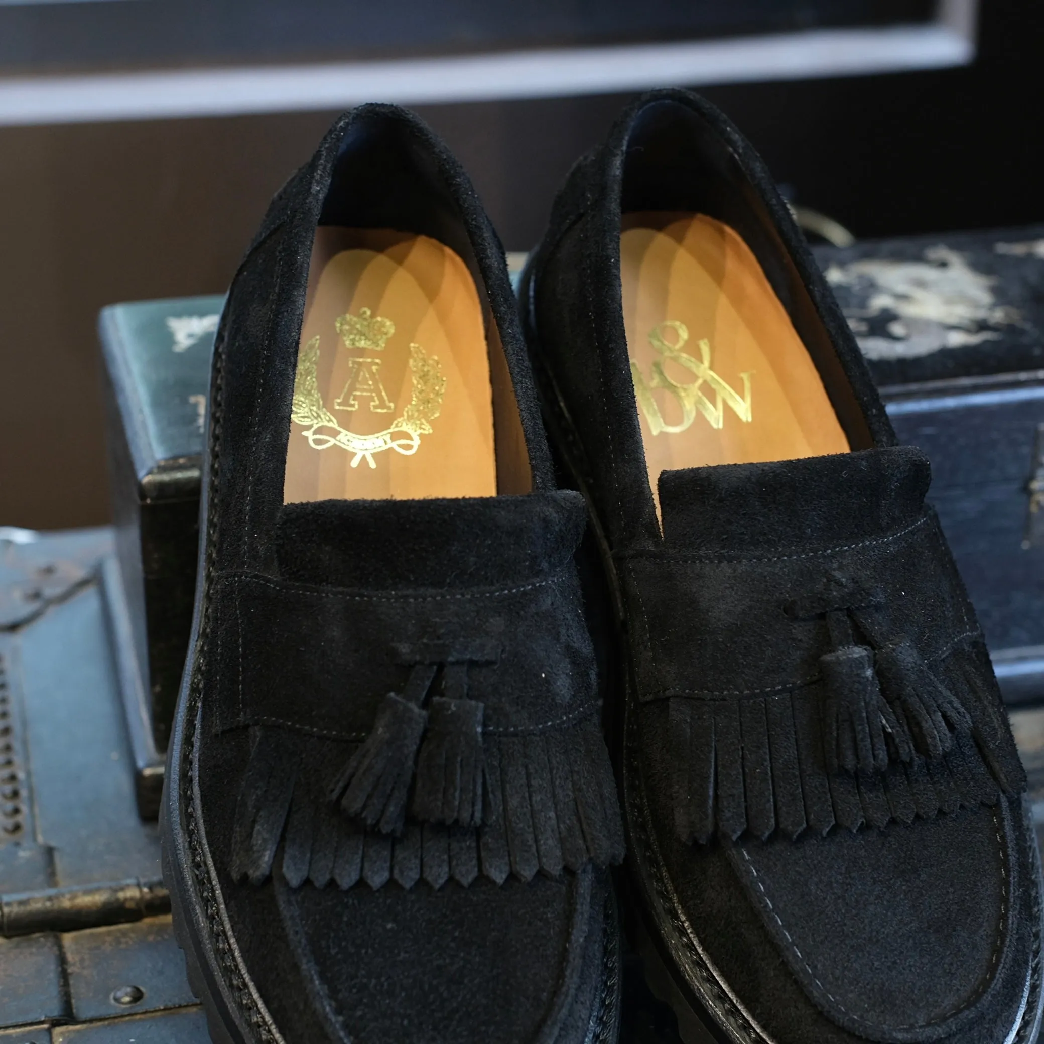 Blackstock & Weber Kiltie Loafer (Midnight)