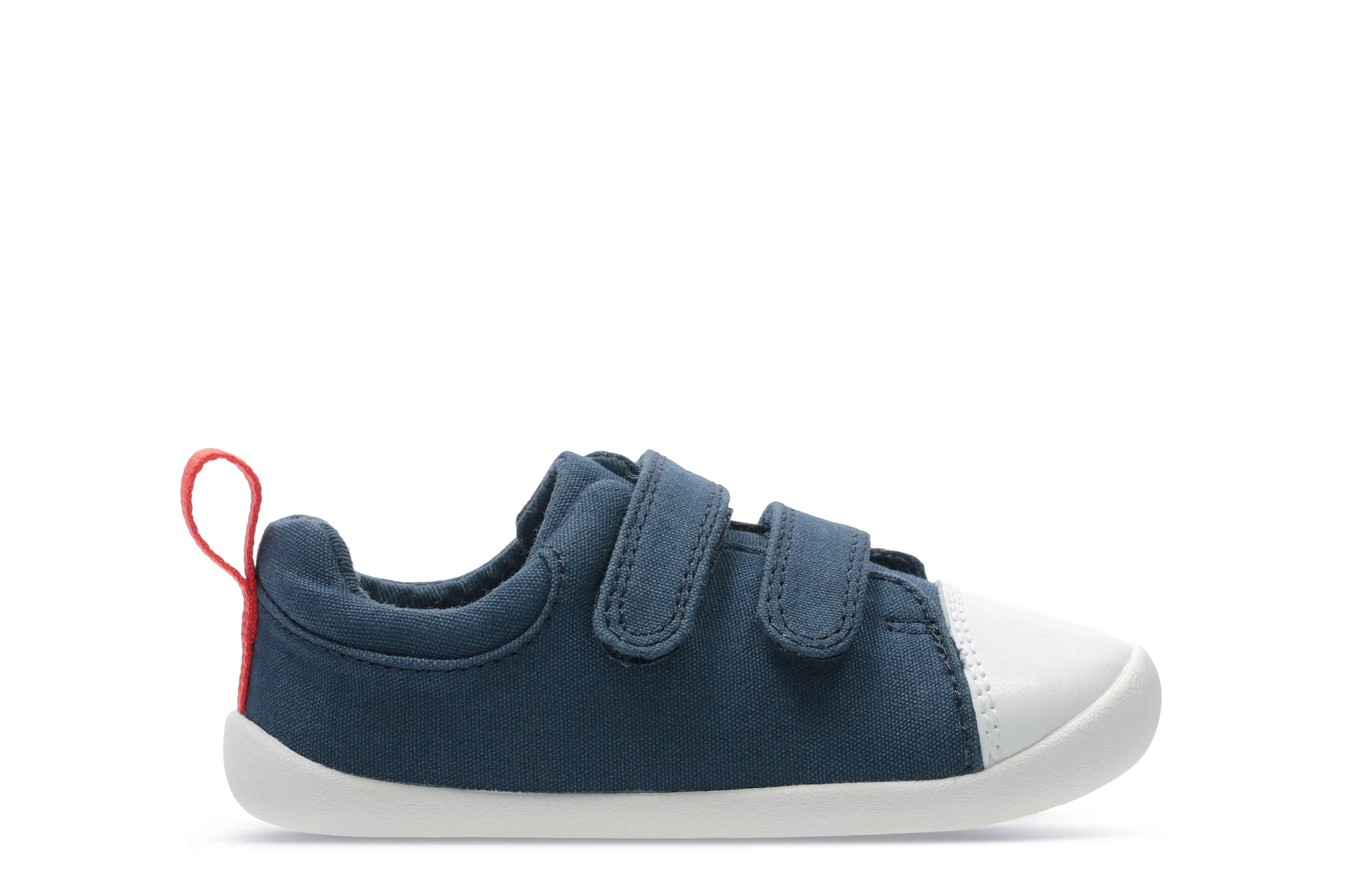 Clarks Roamer Craft Infant Boys Navy Canvas Shoe