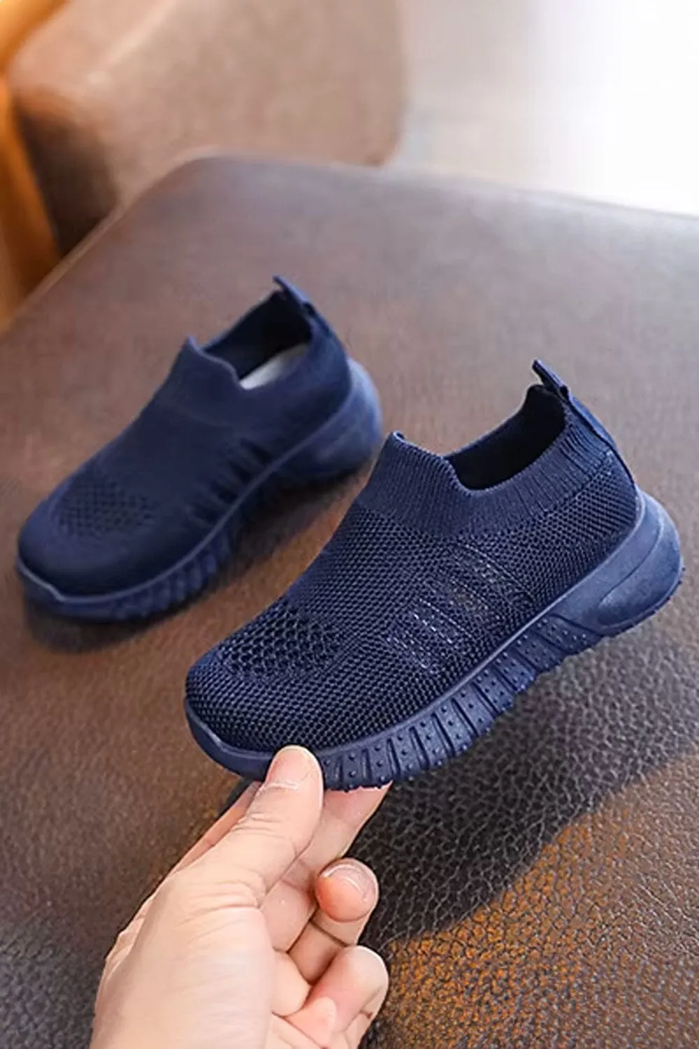 Kid's Lightweight Slip-On Knit Sneakers