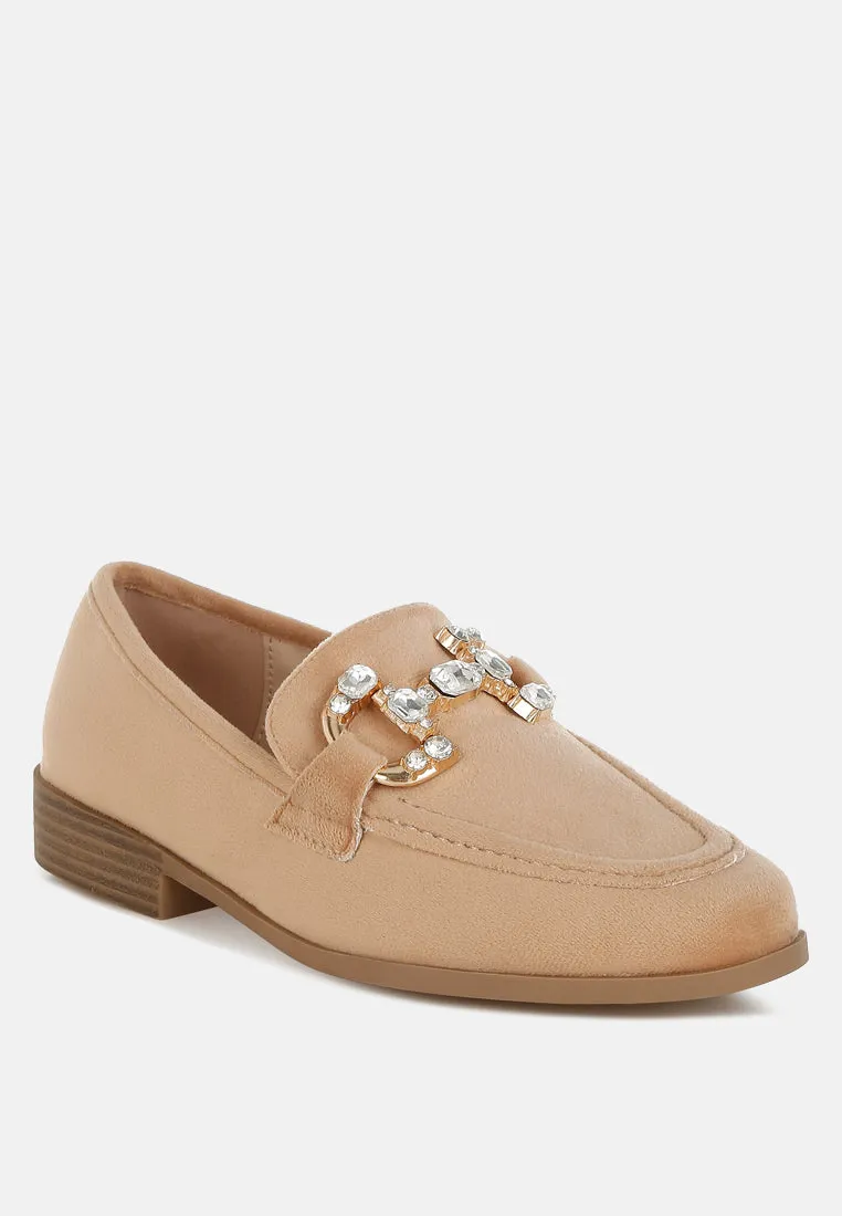 Maestro Diamante Embellished Horsebit Loafers