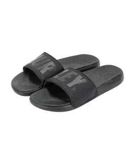 Men's jumbo tier slide Hurley sandals, black and white