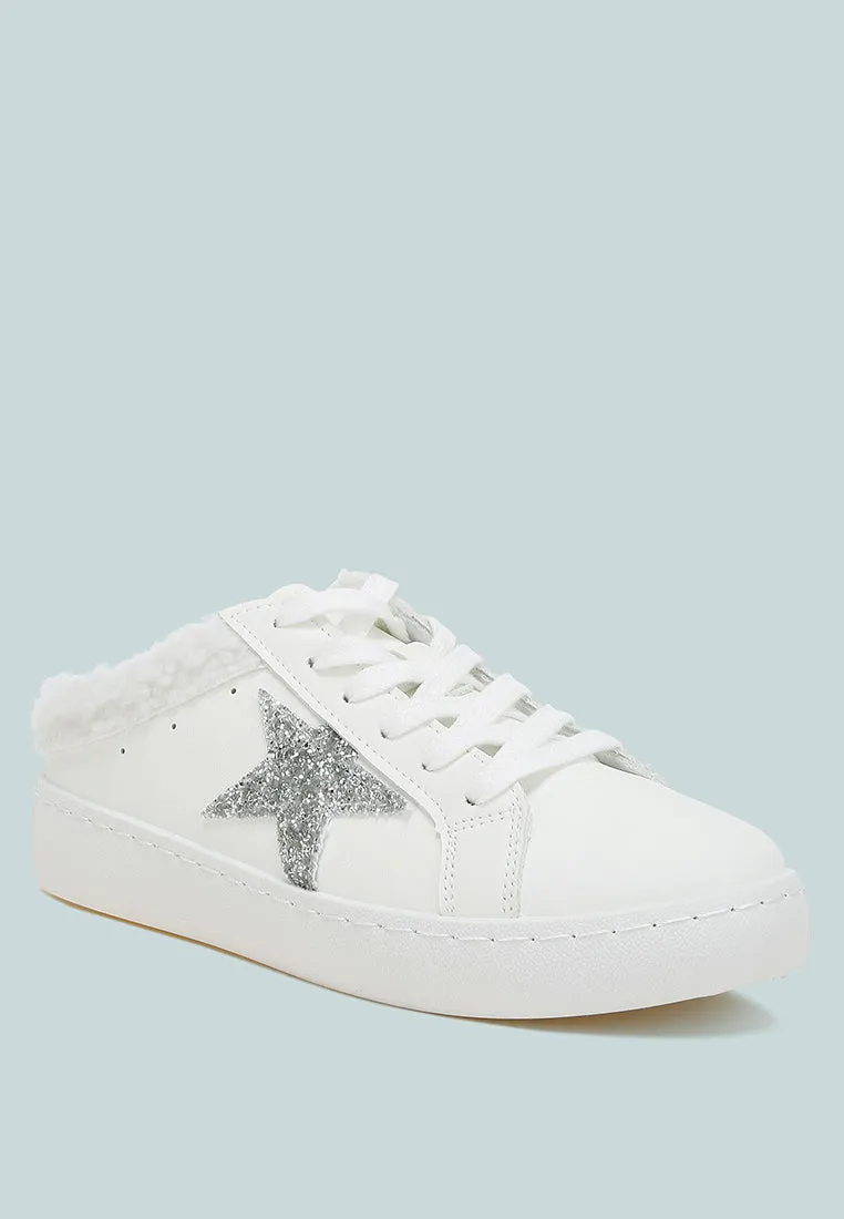 Moxie Fur Collar Slip On Sneakers