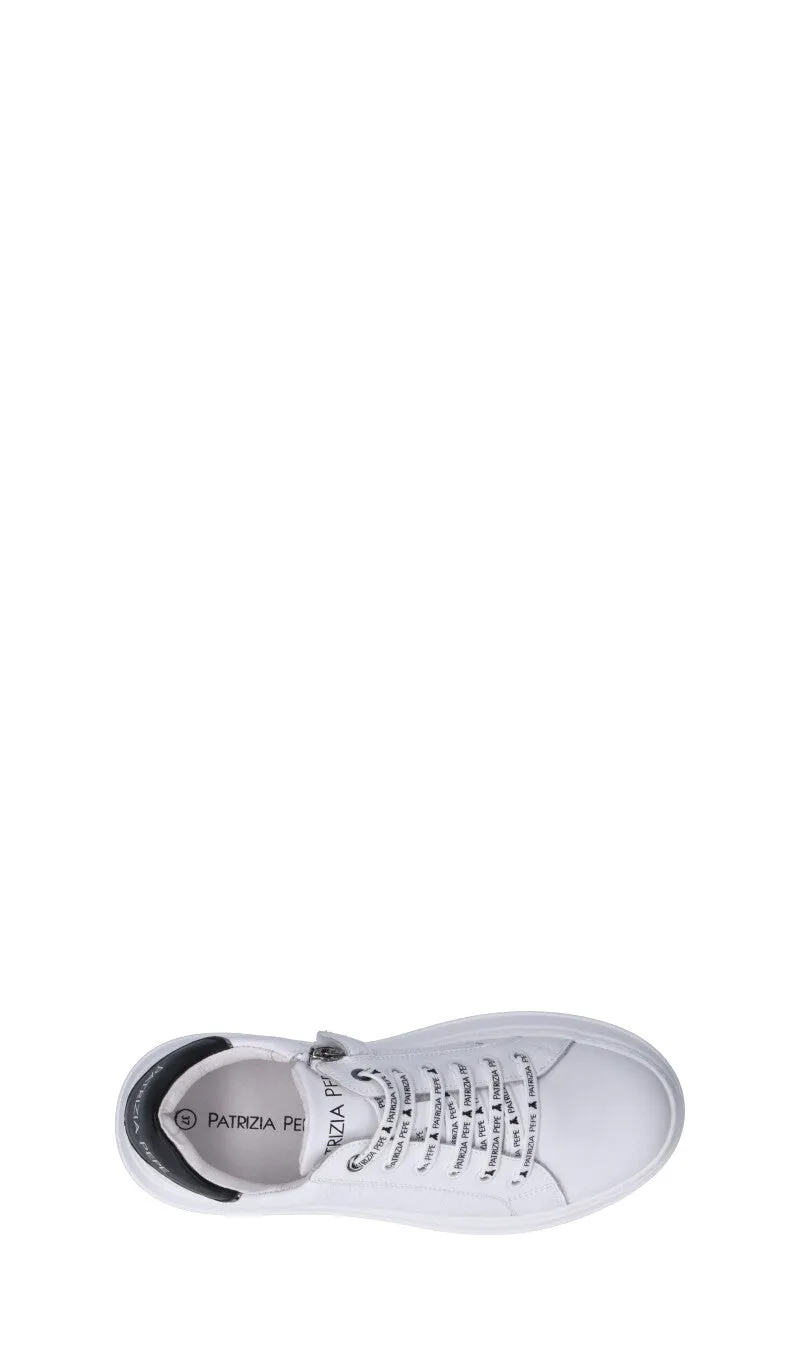 PATRIZIA PEPE Sneaker ragazzo bianca in pelle