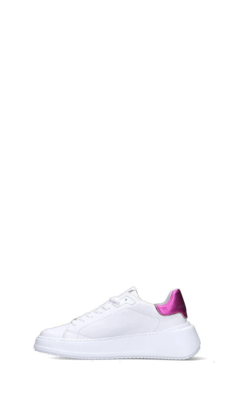 PHILIPPE MODEL Sneaker donna bianca/fucsia in pelle