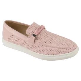 Pink suede Men’s Loafer Slip-On summer shoes