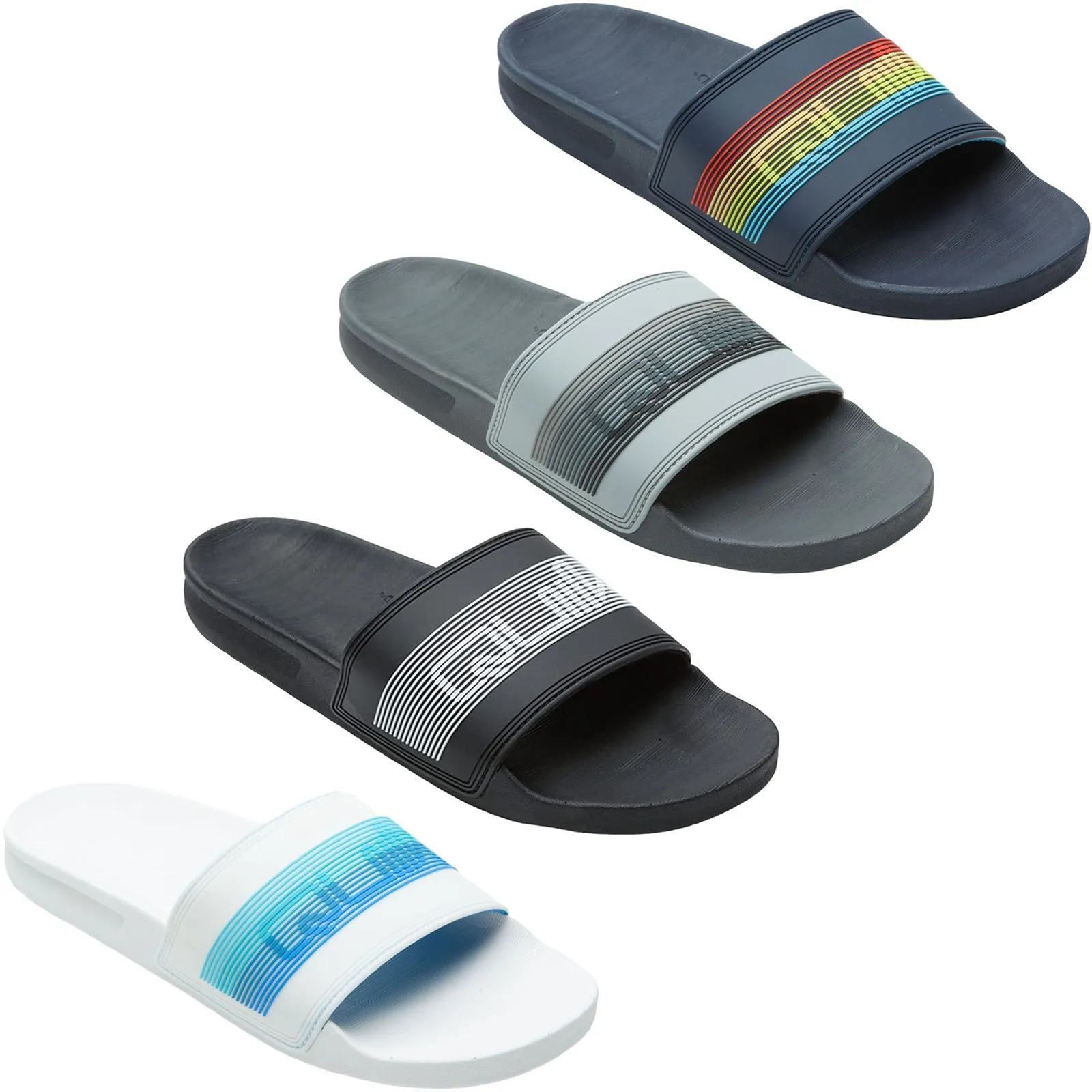 Quiksilver Mens Rivi Wordmark Sandals Flip Flops Sliders