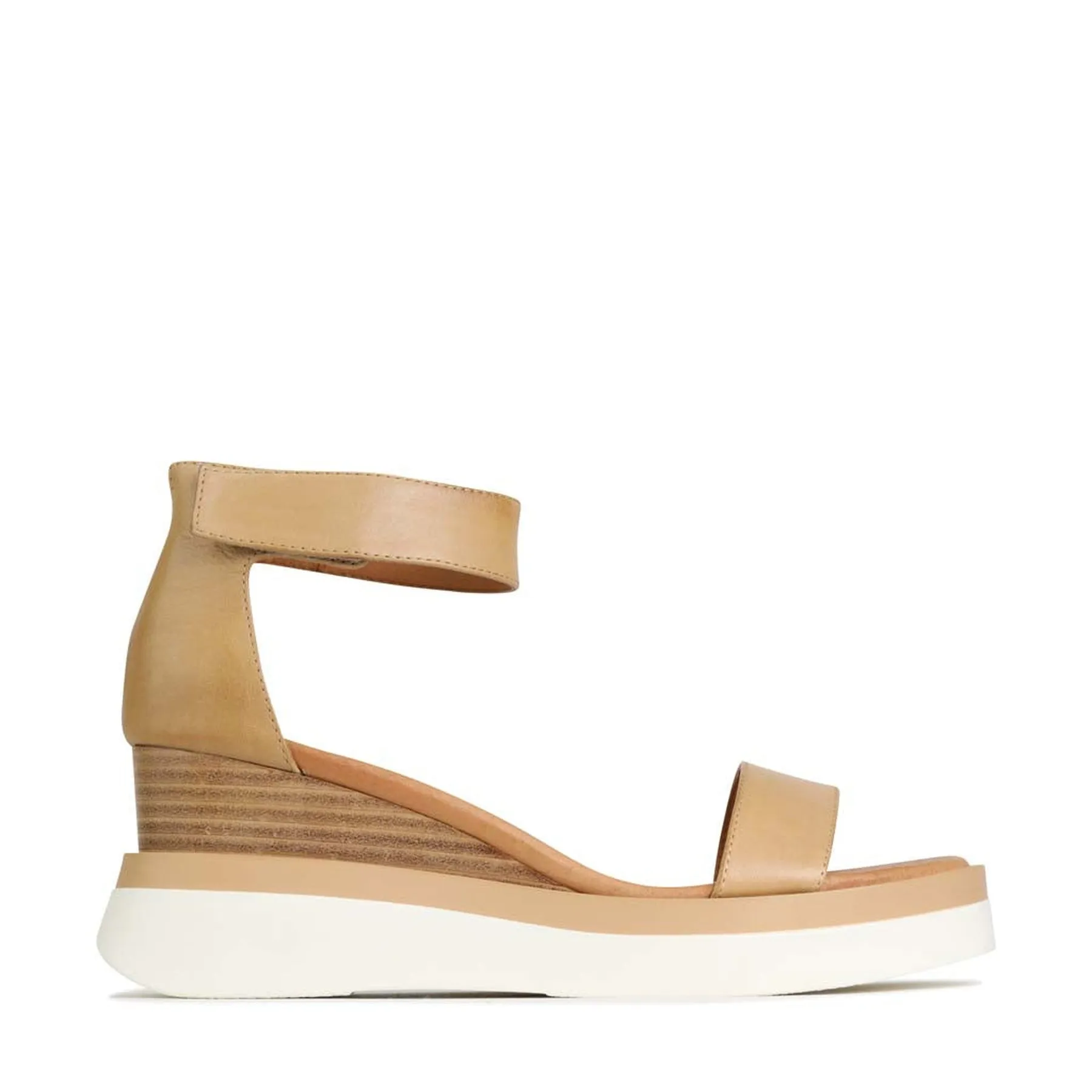 SASKINA LEATHER WEDGE SANDALS