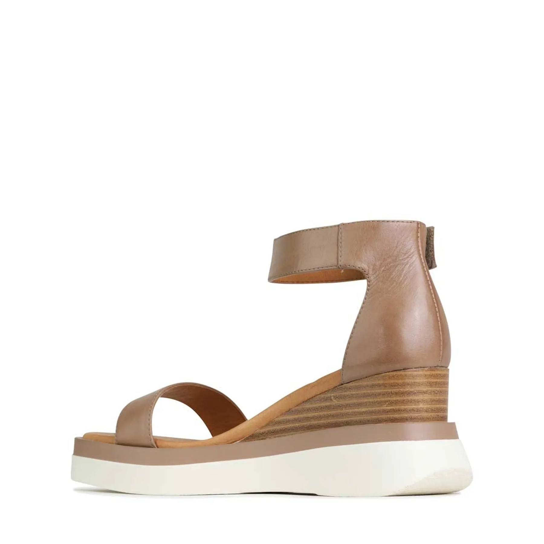 SASKINA LEATHER WEDGE SANDALS