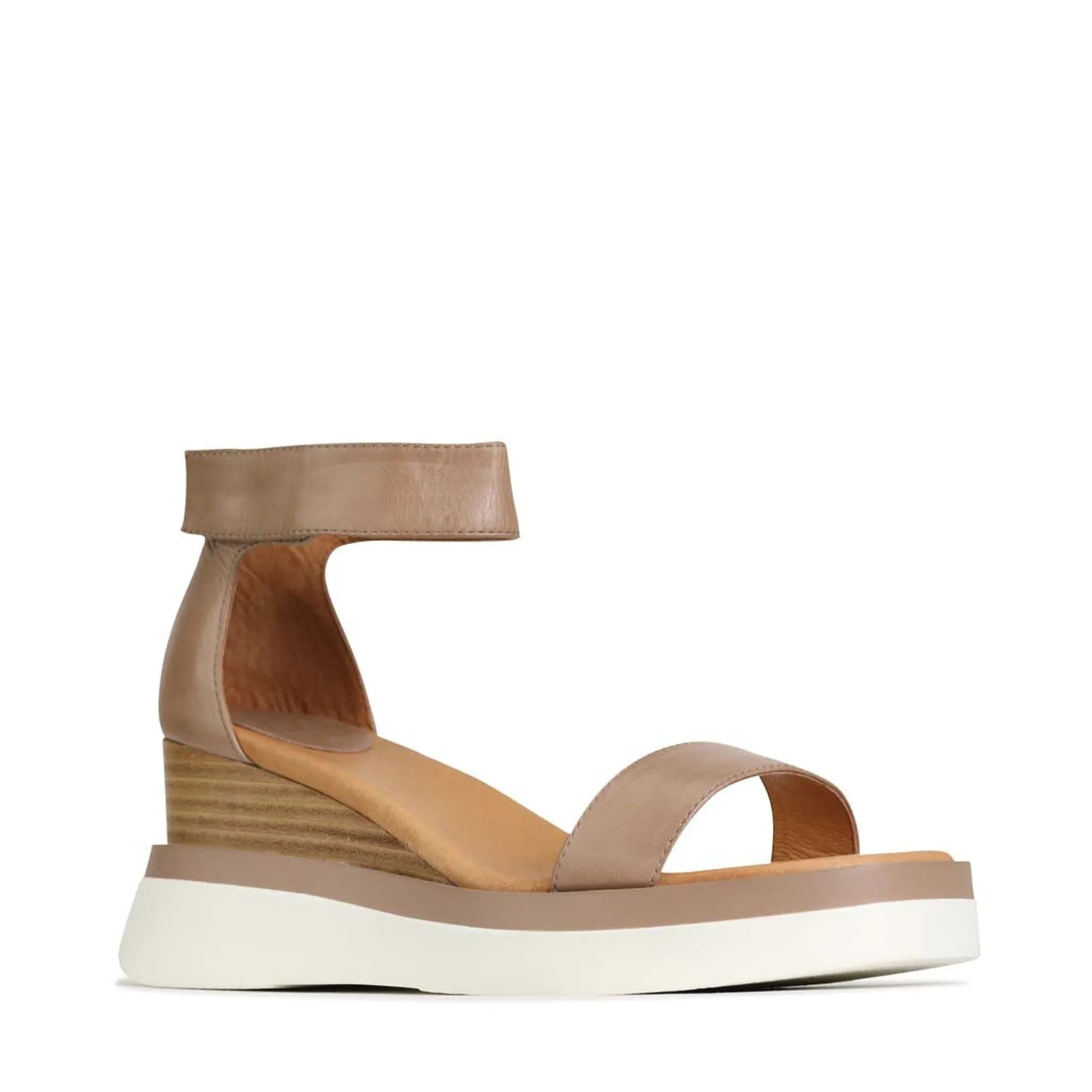 SASKINA LEATHER WEDGE SANDALS