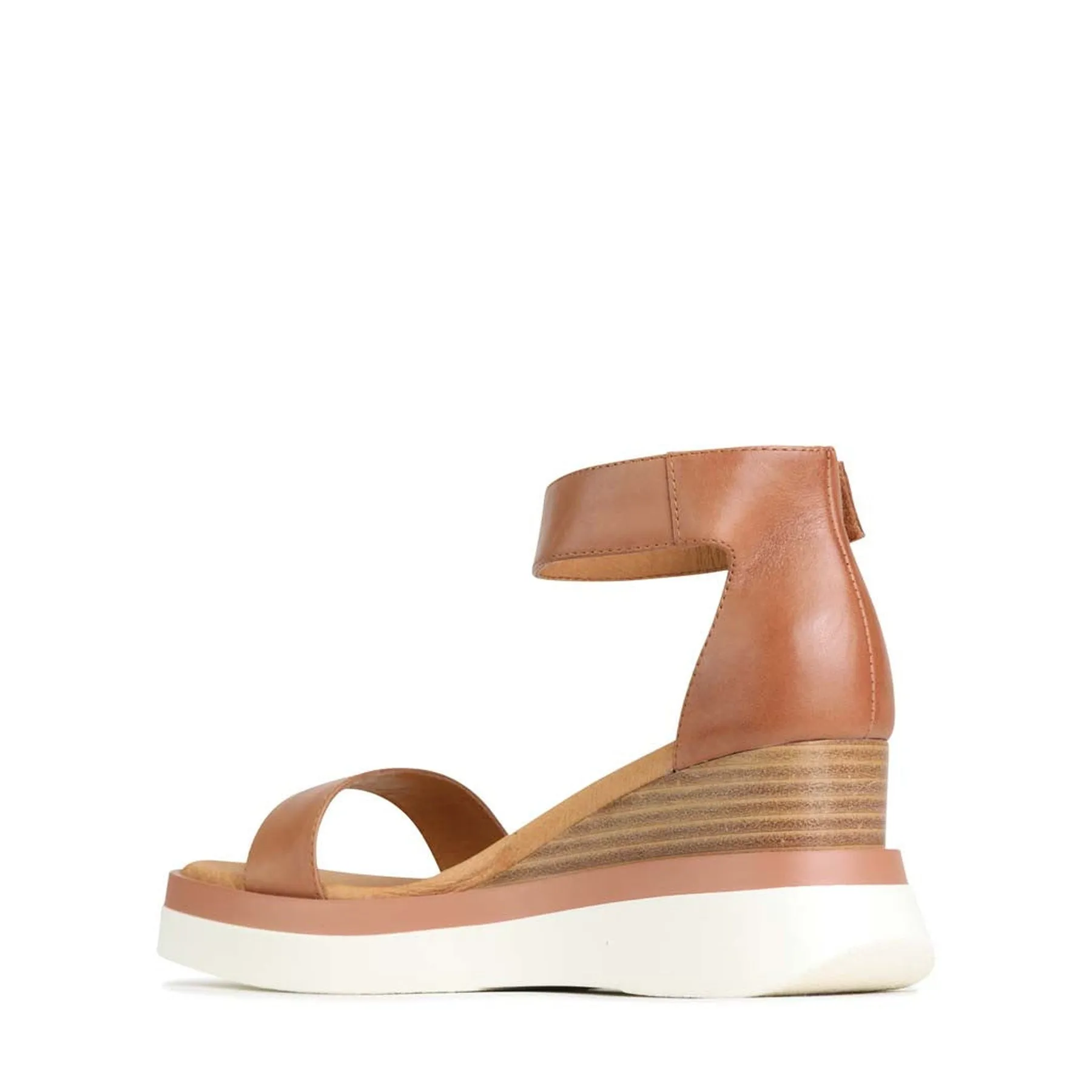 SASKINA LEATHER WEDGE SANDALS