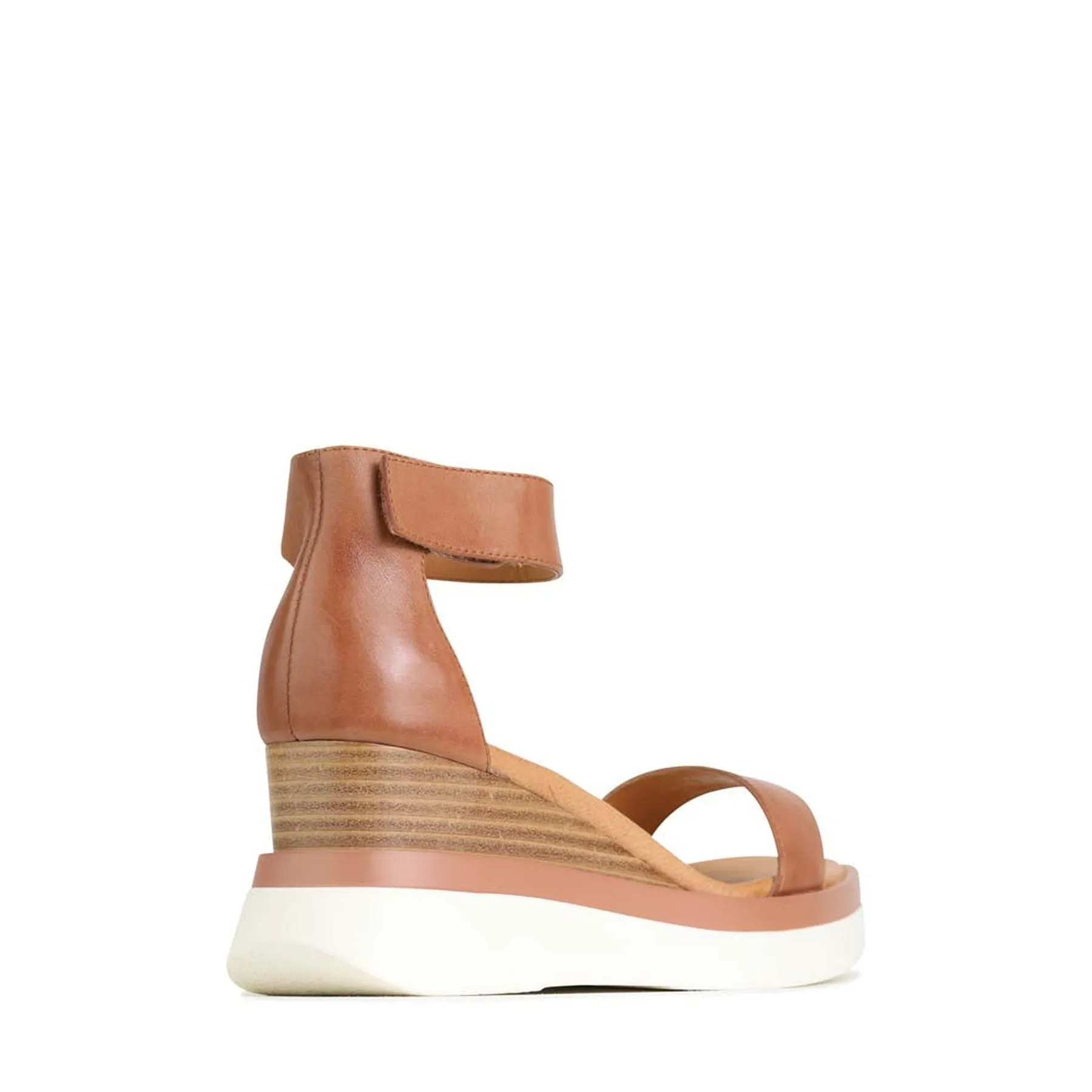 SASKINA LEATHER WEDGE SANDALS