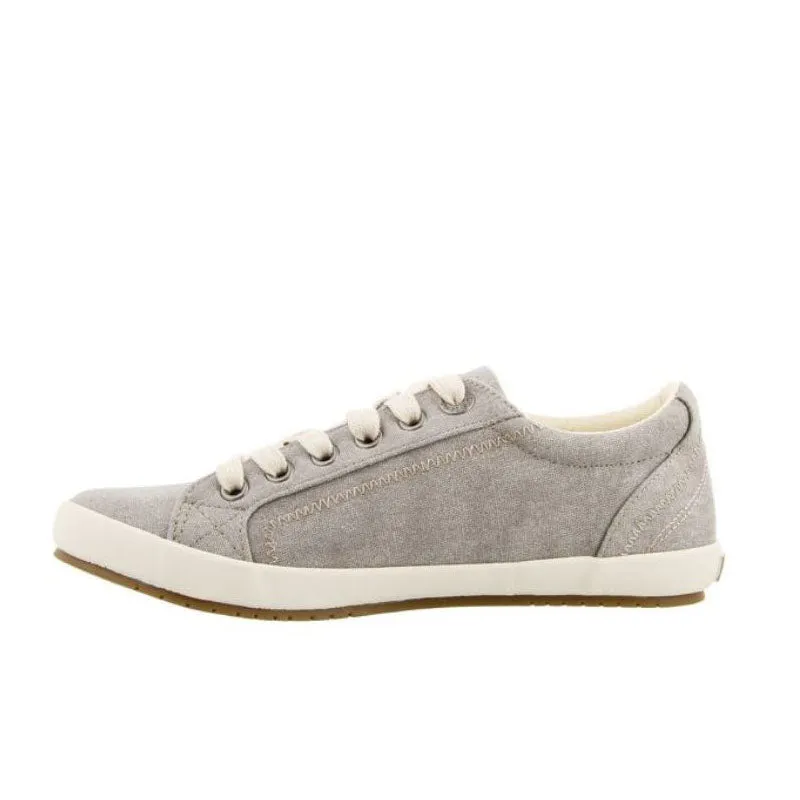 Taos Star Sneaker in Grey Wash Canvas - Women's