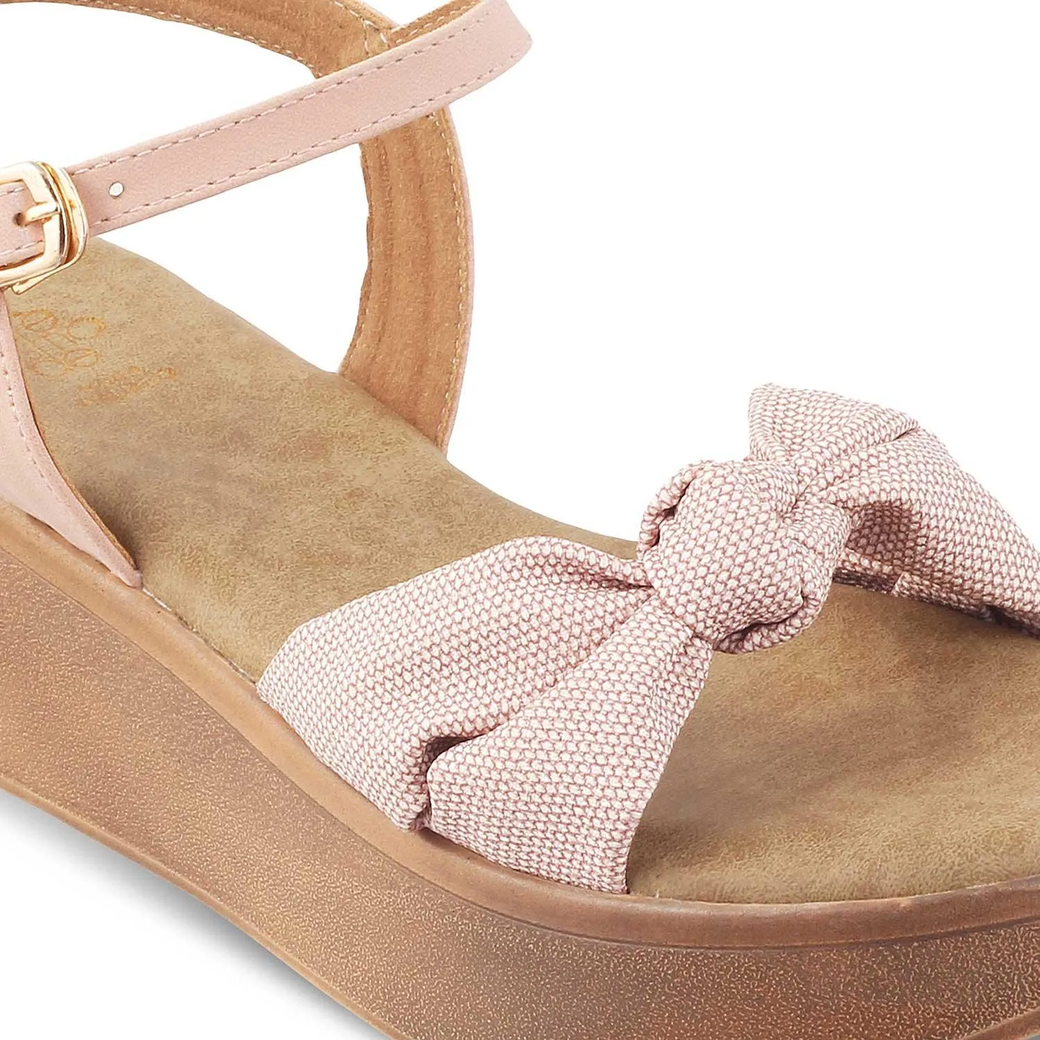 The Brera Pink Women's Platform Wedge Sandals Tresmode