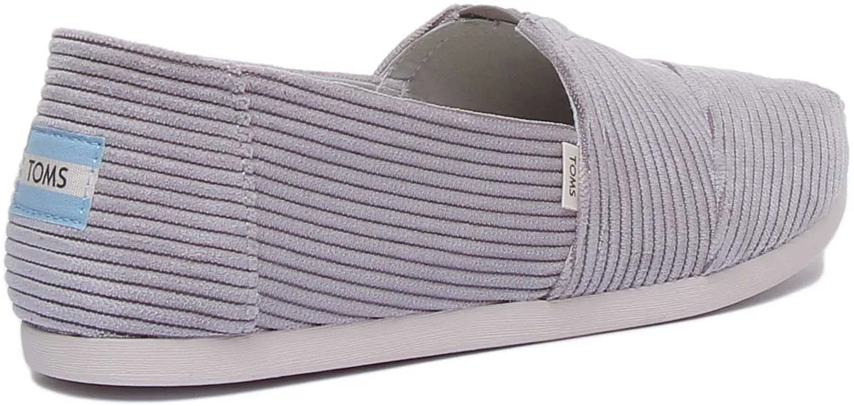 Toms Corduroy In Grey