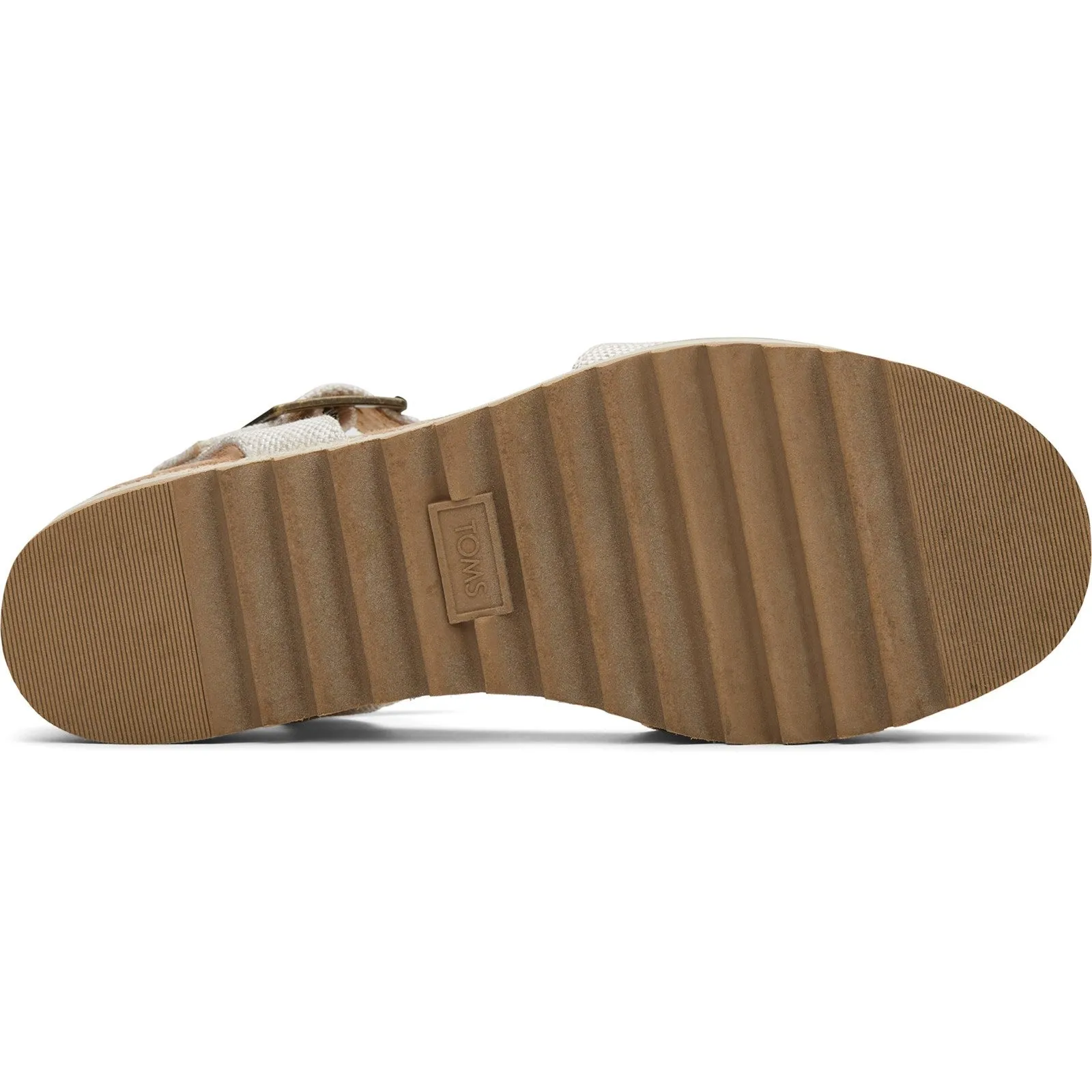 TOMS Diana Womens Natural Canvas Wedge Sandal