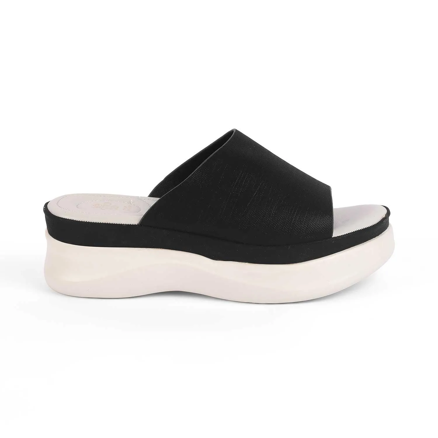 Tresmode San Black Women's Casual Wedge Sandals