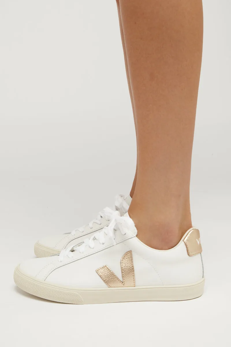 VEJA ESPLAR LEATHER WHITE PLATINE