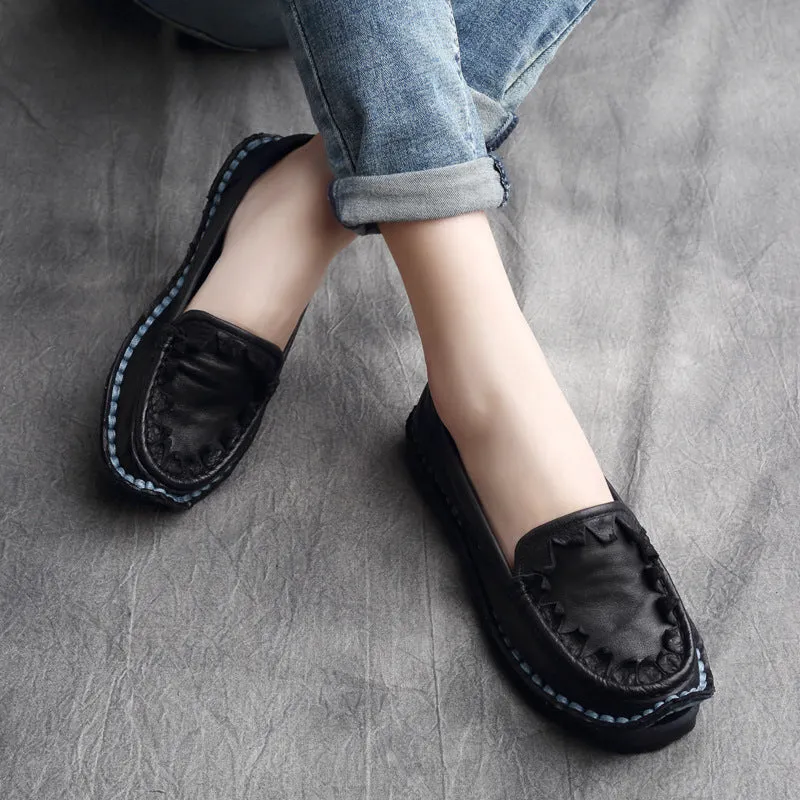 Womens Handmade Ethnic Comfortable Retro Shoes Loafer